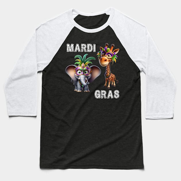 Kids Mardi Gras Youth Shirt Boys Mardi Gras Shirt Girls Mardi Gras Carnivale Shirt Mardi Gras Kids Mardi Gras TShirt Mardi Gras Top for Kids T-Shirt Baseball T-Shirt by HoosierDaddy